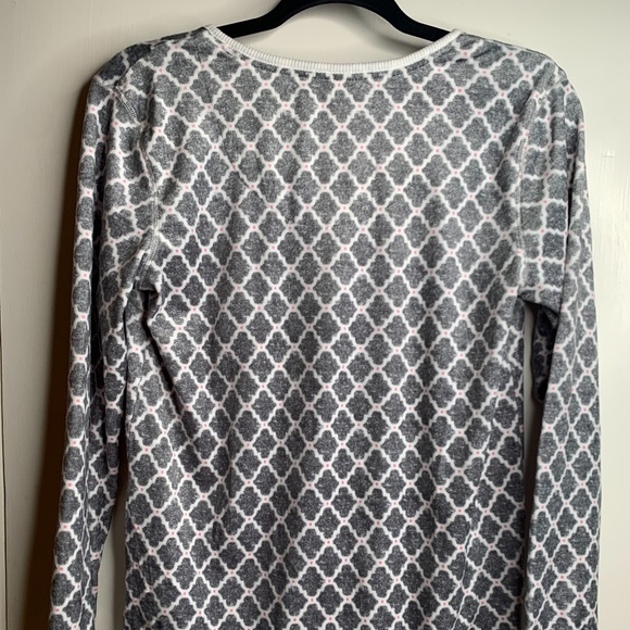 Nautica Women's Gray White Soft Lounge Sleepwear - Picture 6 of 7